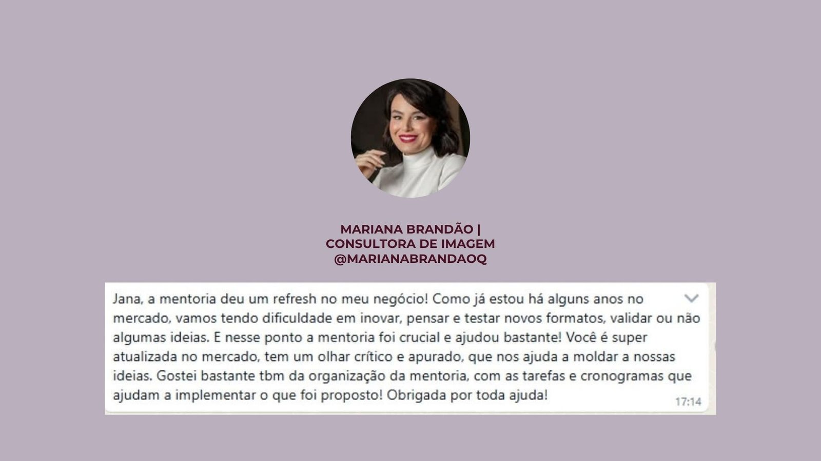Depoimento real de cliente do programa Posição Fashion