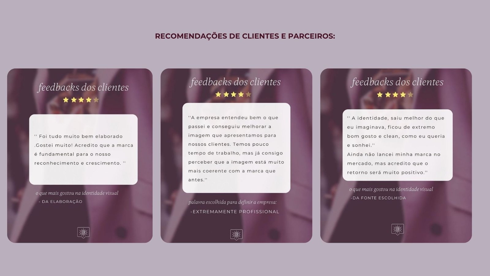 Depoimento real de cliente do programa Posição Fashion